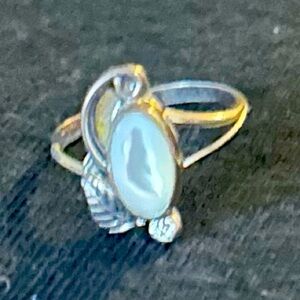 White Tigers Eye Ring VINTAGE